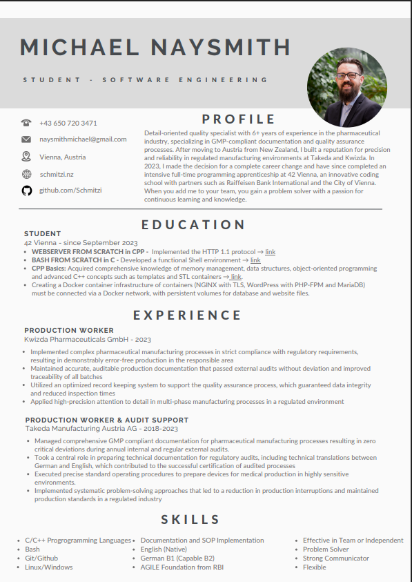 Resume preview